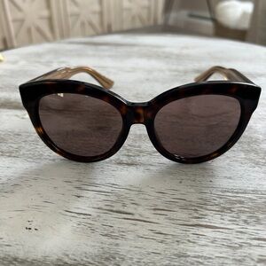 Gucci Tortoiseshell Cat-Eye Sunglasses with Brown Lenses